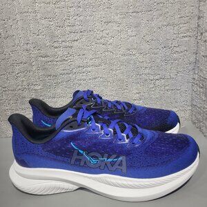 Hoka One One Mach 6 Men's Size US 11D Black Night Sky Athletic Running Sneakers.